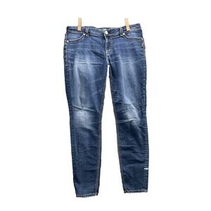 Silver Suki Super Skinny Jeans Womens 34x29* Boho Western 90s Y2k Low Rise Indie